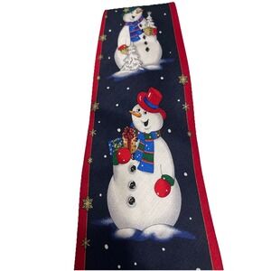 Snowman 100% Silk Tie Holiday Wear Festive Christmas Tree Snowflakes & Presents